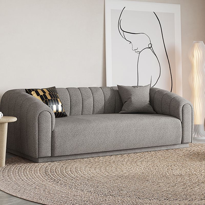 Contemporary Sewn Pillow Back Sofa Tuxedo Arm Wool Sofa - 2/3-Seater Clearhalo 'furn' 'furn_sofas' 'Furniture' 'Living Room Furniture' 'Sofa' 'sofas' 1200x1200_40e404c3-d7bc-4873-83c1-003fc8ed8aaf
