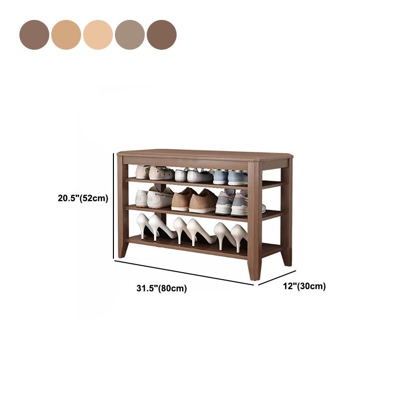 Rectangle 11.8" Wide Entryway Bench Modern Solid Wood Bench with Storage Clearhalo 'Benches' 'Chairs & Seating' 'furn' 'furn_benches' 'Furniture' 'Living Room Furniture' 1200x1200_40e4fe33-f8a4-4568-a355-6f3dc9b4d6b4