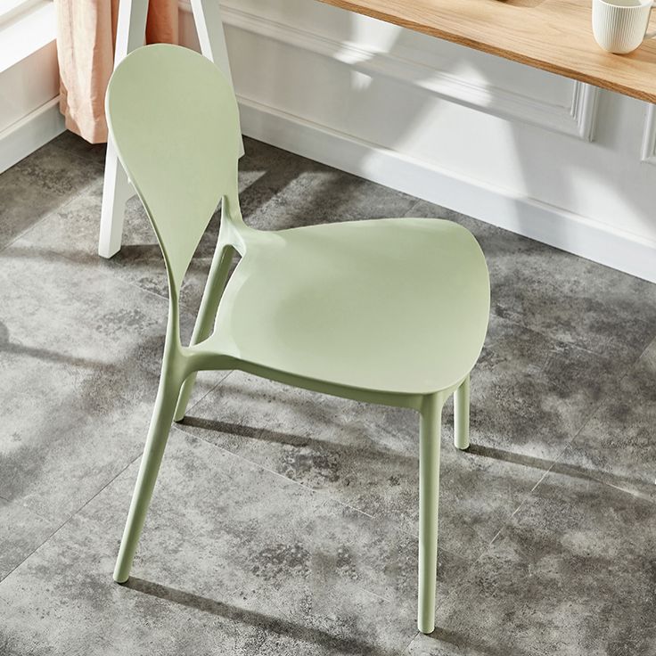 Plastic Contemporary Dining Room Chairs Matte Finish Open Back Dining Side Chairs Clearhalo ' kitchen&dining_furn' 'Dining Chairs' 'Dining Tables & Seating' 'dining_chair' 'furn' 'furn_dining_chair' 'Furniture' 'furniture_dining_chair' 'Kitchen & Dining Furniture' 'kitchen' 1200x1200_40e798c6-6270-4a42-be82-3563a849fc2a
