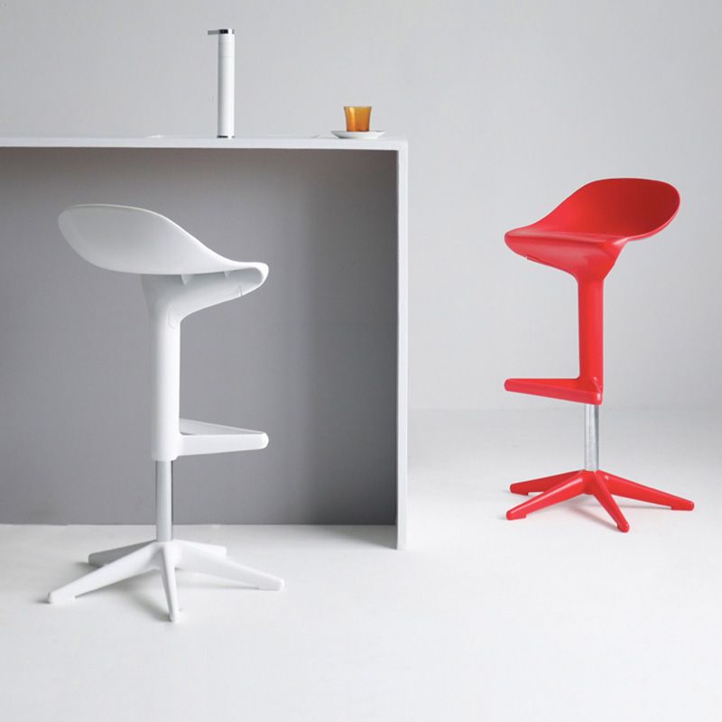 Industrial Bar-stool Adjustable Leather Counter Bar Stool with Metal Legs Clearhalo 'Bar Furniture' 'Bar Stools' 'bar_stools' 'furn' 'furn_bar_stools' 'Furniture' 'furniture_bar_stools' 'Kitchen & Dining Furniture' 1200x1200_40e7ded9-d90d-4f54-947f-19e9b4350ea1