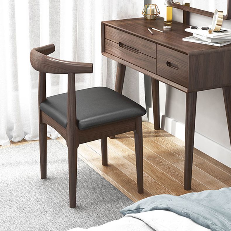 Industriële gestoffeerde zijstoelen open achterstoel