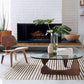 Triangle Glass Coffee Table Modern Minimalist Coffee Table for Living Room