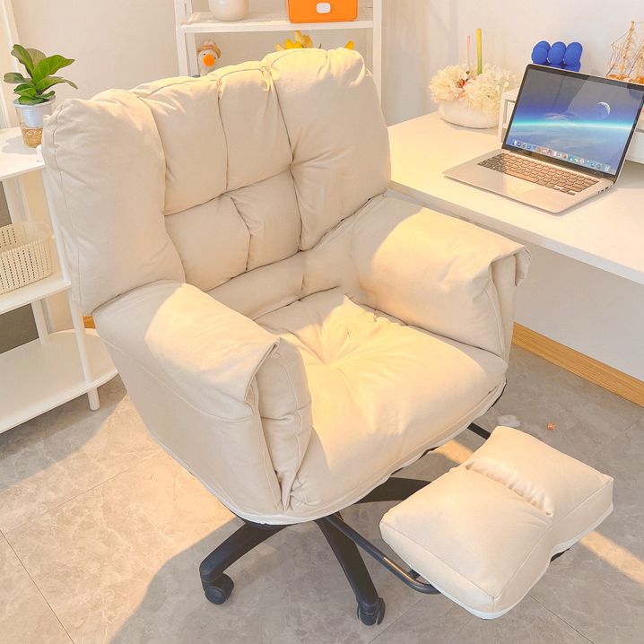 Chaise de bureau à armes rembourrées chaise de bureau ergonomique moderne avec roues