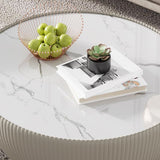 Tavolino top top ardesia in vetro in pelle solida tavolo da cocktail a base solida