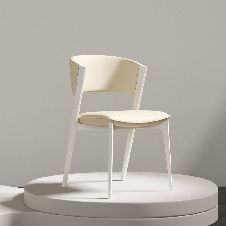 White Legs Modern Open Back Upholstered Dining and Accent Chairs Clearhalo 'Dining Chairs' 'Dining Tables & Seating' 'dining_chair' 'furn' 'furn_dining_chair' 'Furniture' 'Kitchen & Dining Furniture' 1200x1200_40eb4e6d-26c9-45d0-a0e2-1933184e5c30