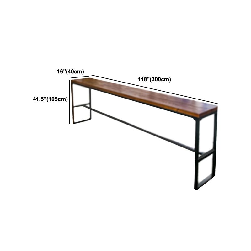 Modern Style Bar Table Set 1/7 Pieces Rectangle Wood Counter Table with Stools Clearhalo 'Bar Furniture' 'furn' 'furn_home_bar_bar_sets' 'Furniture' 'Home Bars & Bar Sets' 'home_bar_bar_sets' 'Kitchen & Dining Furniture' 1200x1200_40eb919a-92e3-417f-8e36-acece8d485c2