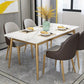 Stone Dining Room Collection Contemporary Rectangle 4 Legs Dining Table for Kitchen Home Clearhalo ' dining_table' 'Dining Tables & Seating' 'Dining Tables' 'furn' 'furn_dining_table' 'Furniture' 'furniture_dining_table' 'Kitchen & Dining Furniture' 'kitchen&dining_furn' 'kitchen' 'kitchen_dining_table' 1200x1200_40eddcf9-3efc-4cbf-a852-64aef4de6755