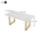 Sintered Stone Dining Table Traditional Luxury Sled Base Dining Table Clearhalo ' dining_table' 'Dining Tables & Seating' 'Dining Tables' 'furn' 'furn_dining_table' 'Furniture' 'furniture_dining_table' 'Kitchen & Dining Furniture' 'kitchen&dining_furn' 'kitchen' 'kitchen_dining_table' 1200x1200_40ef903c-6c97-40f0-b925-6d2c7cc5002a