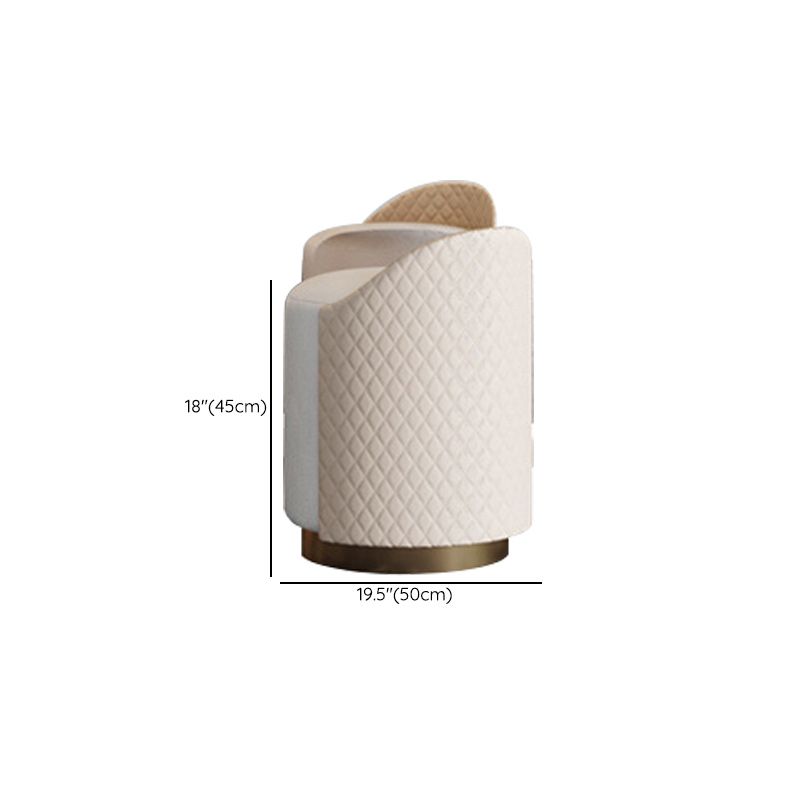 Moderne avec tiroir chambre miroir métallique avec coiffeuse tabouret