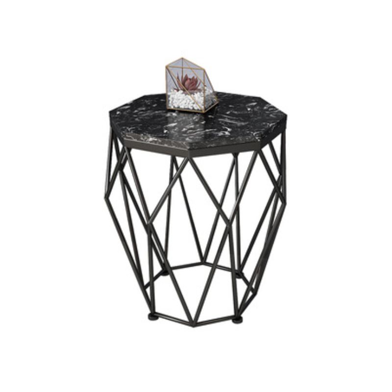 フレームベース長方形のモダンスタイルのロックプレートテーブルプレートメタルボトムフレームコーヒーテーブル