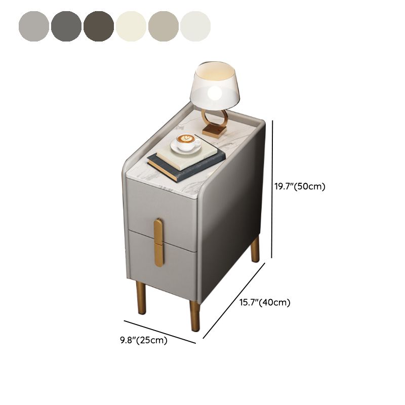 2 Drawers Glam Pine Accent Table Nightstand 20" Tall with Legs Clearhalo 'Bedroom Furniture' 'furn' 'furn_night_stand' 'Furniture' 'night_stand' 'Nightstands' 1200x1200_40f58e99-82e8-4658-b2f1-06422442a8da