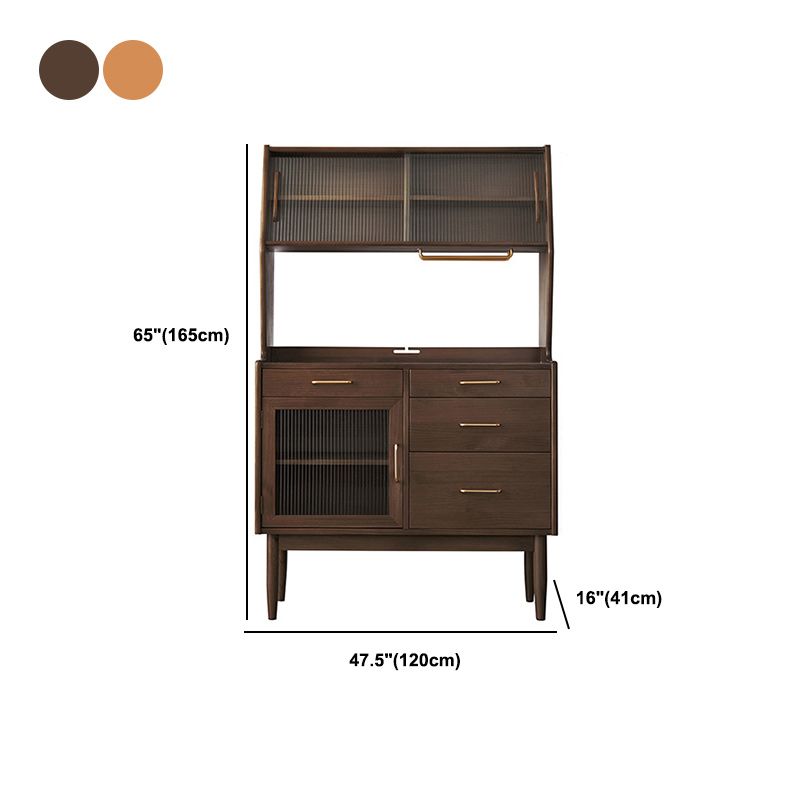 4-Draw-Sideboard zeitgenössischer 3-türh-Speisesserver für Wohnzimmer