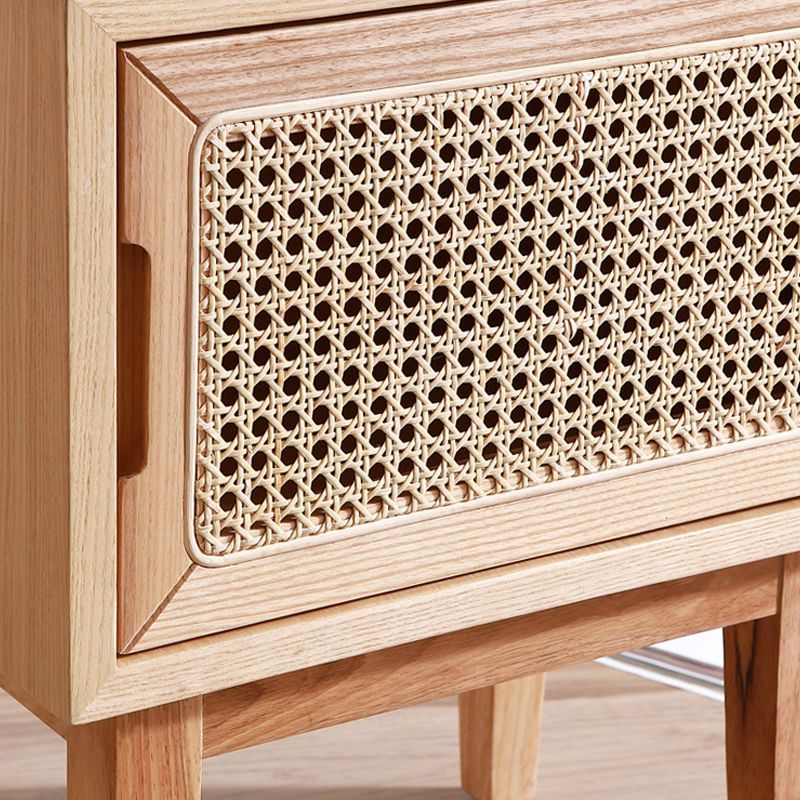 Comodino di accento di legno contemporaneo 20,47 "comodino da letto alto