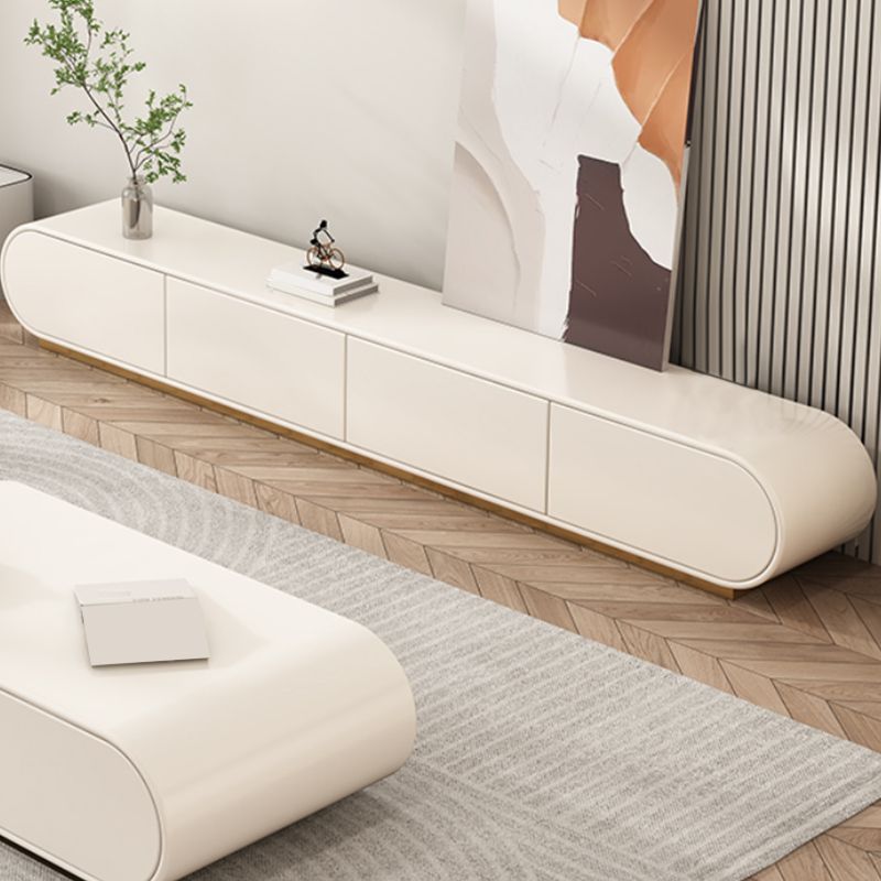 Engineered Wood TV Console Contemporary Enclosed Storage White Media Console Clearhalo 'furn' 'furn_tv_stands_entertainment_centers' 'Furniture' 'Living Room Furniture' 'TV Stands & Entertainment Centers' 'TV Stands & Media Storage Furniture' 'tv_stands_entertainment_centers' 1200x1200_40f687ba-b860-4a71-9004-449979272aeb