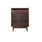 Wooden Home Sideboard Modern Rectangular Side Board with Sliding Door