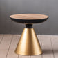 French Country Round Wood Top Coffee Table Iron Pedestal Cocktail Table Clearhalo 'Coffee & Accent Tables' 'Coffee Tables' 'coffee_tables' 'furn' 'furn_coffee_tables' 'Furniture' 'Living Room Furniture' 1200x1200_40f8bb1d-c5fc-4872-b3d1-90aafde72abd