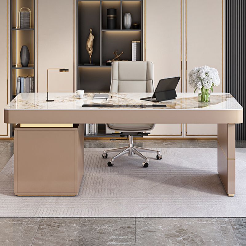 Moderne stijl Office Desk rechthoekige vorm Taakbureau met 2-benen voor kantoor