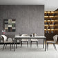 Contemporary Sintered Stone Rectangle Table Set 1/3/4/5/7 Pieces Dining Set Clearhalo 'Dining Room Sets' 'Dining Tables & Seating' 'dining_room_set' 'furn' 'furn_dining_room_set' 'Furniture' 'Kitchen & Dining Furniture' 1200x1200_40f9a364-4f36-4a89-84d1-bda0743af4a3