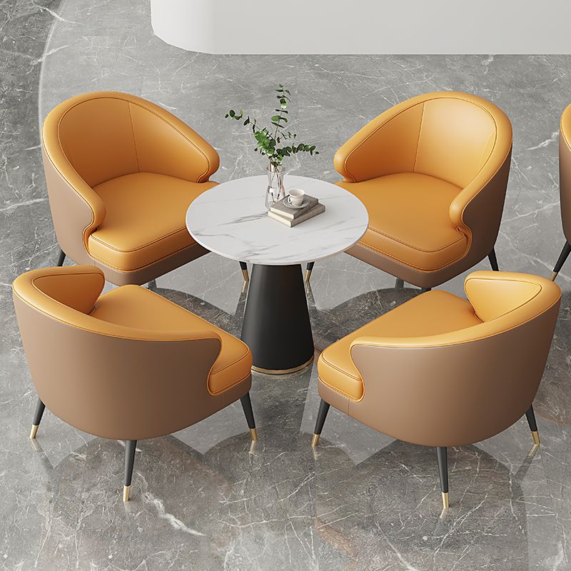 23.62" Wide Arm Chair Faux Leather Recessed Arms Accent Chair Clearhalo 'Accent Chairs' 'accent_chairs' 'Chairs & Seating' 'furn' 'furn_accent_chairs' 'Furniture' 'Living Room Furniture' 1200x1200_40f9ab2d-7aea-4859-9ded-5679a2e6094c