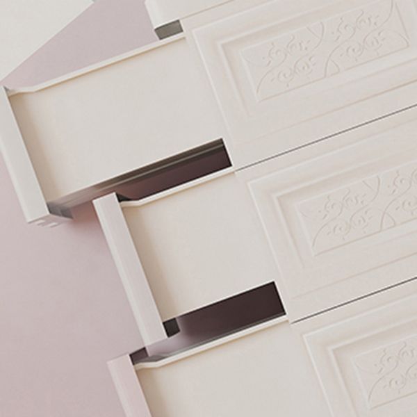 Gabinete de almacenamiento de plástico para el gabinete de puerta con bisagras modernas de dormitorio