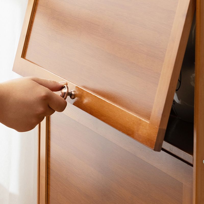 Server da pranzo di bambù Brown Celevaboard a buffet contemporaneo per casa