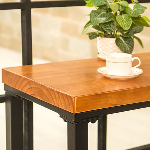 Industrial Bar Table Solid Wood Bar Dining Table with Trestle Base Clearhalo 'Bar Furniture' 'Bar Tables' 'bar_tables' 'furn' 'furn_bar_tables' 'Furniture' 'furniture_bar_tables' 'Kitchen & Dining Furniture' 1200x1200_40fb82b2-1c63-4060-b66e-ccb6c0764194