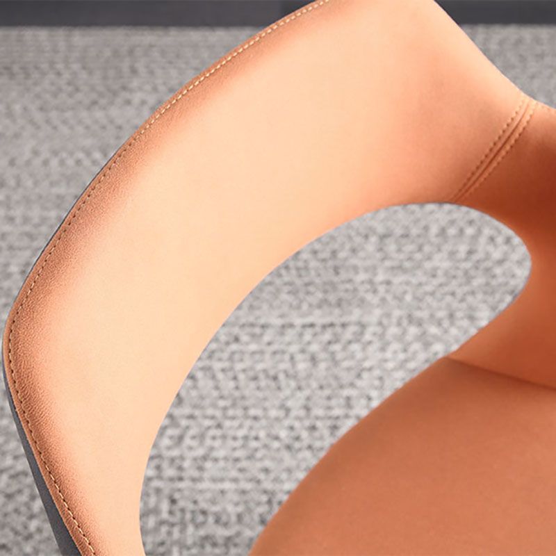 Modern Faux Leather Dining Chairs Arm Metal Dining Chairs for Restaurant Use Clearhalo ' kitchen&dining_furn' 'Dining Chairs' 'Dining Tables & Seating' 'dining_chair' 'furn' 'furn_dining_chair' 'Furniture' 'furniture_dining_chair' 'Kitchen & Dining Furniture' 'kitchen' 1200x1200_40ff2868-7b12-41a7-8ef5-b6684ffe6520