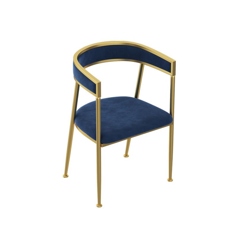 Chaise d'appoint de salle à manger en velours Glam, fauteuil rembourré d'intérieur pour cuisine