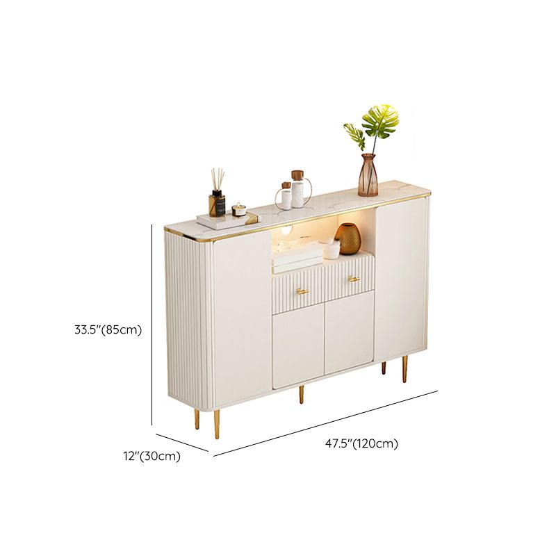 Stone TV Stand Console Glam Media Console TV Stand with Drawers Clearhalo 'furn' 'furn_tv_stands_entertainment_centers' 'Furniture' 'Living Room Furniture' 'TV Stands & Entertainment Centers' 'TV Stands & Media Storage Furniture' 'tv_stands_entertainment_centers' 1200x1200_410162f3-39d3-432e-89a9-2a1e89b92be2