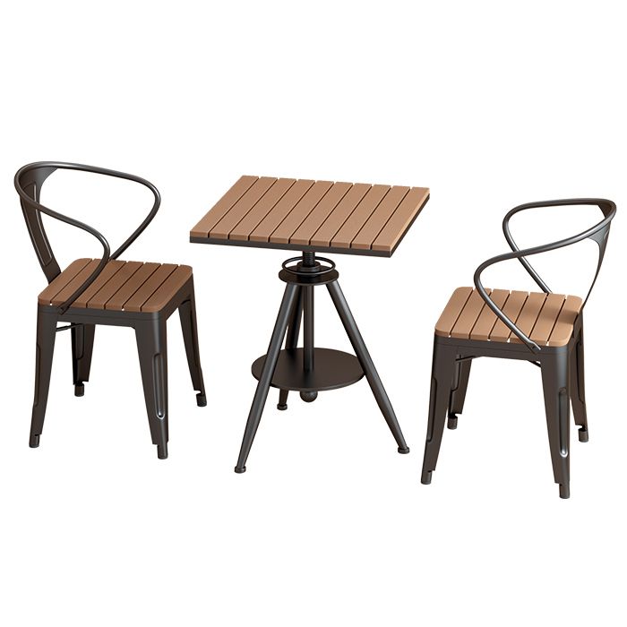 Industrial Dining Room Table Pedestal Table for Home Kitchen Dinner,21.7"L x 21.7"W Clearhalo ' dining_table' 'Dining Tables & Seating' 'Dining Tables' 'furn' 'furn_dining_table' 'Furniture' 'furniture_dining_table' 'Kitchen & Dining Furniture' 'kitchen&dining_furn' 'kitchen' 'kitchen_dining_table' 1200x1200_41025dd1-b37c-4f5b-b303-d2b865ec20ff