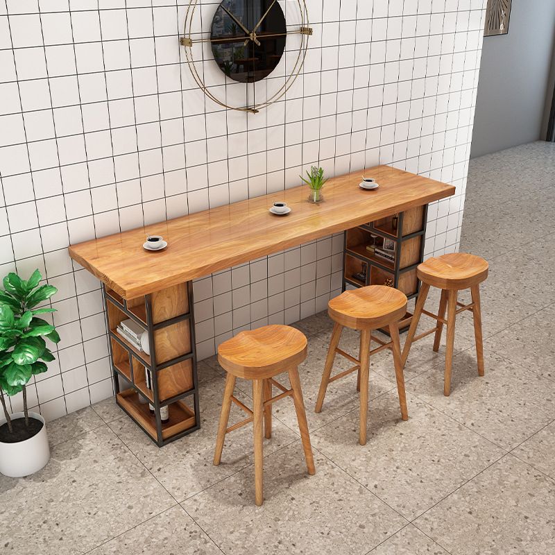 Nordic Style Wooden Table Dining Bar Counter Table for Kitchen Clearhalo 'Bar Furniture' 'Bar Tables' 'bar_tables' 'furn' 'furn_bar_tables' 'Furniture' 'furniture_bar_tables' 'Kitchen & Dining Furniture' 1200x1200_41026778-34e5-4e89-82d1-e8470bf61571