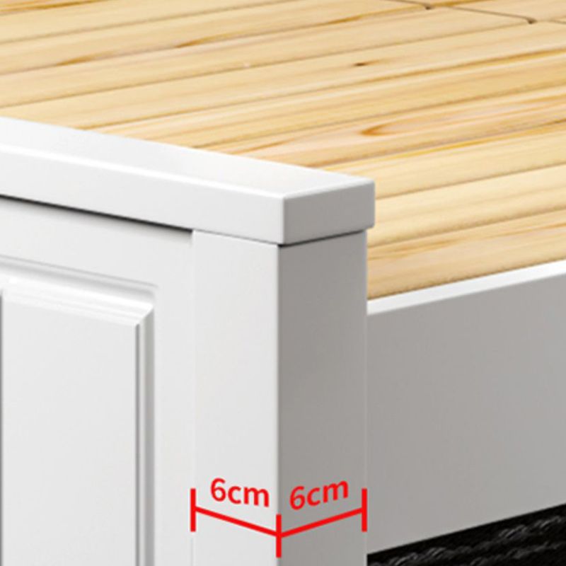 Contemporary Solid Color Slat Bed Arched Bed With Custom Wood Legs