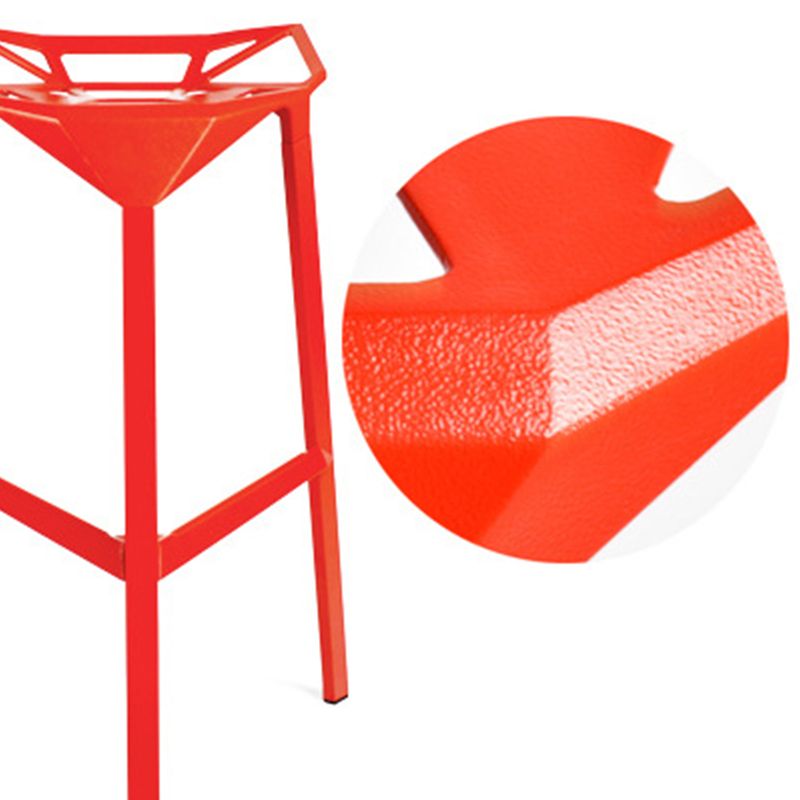 Industrial Style Metal Barstool Low Back Counter Bar Stool for Kitchen Clearhalo 'Bar Furniture' 'Bar Stools' 'bar_stools' 'furn' 'furn_bar_stools' 'Furniture' 'Kitchen & Dining Furniture' 1200x1200_4104d805-39d2-4eb9-9cf1-2e3421a7f29f