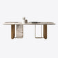 Glam Sintered Stone Gray Dining Table Standard Rectangle Shape Dining Table for Kitchen Clearhalo ' dining_table' 'Dining Tables & Seating' 'Dining Tables' 'furn' 'furn_dining_table' 'Furniture' 'furniture_dining_table' 'Kitchen & Dining Furniture' 'kitchen&dining_furn' 'kitchen' 'kitchen_dining_table' 1200x1200_41053034-f388-42ab-b67d-7af6b8695b8f