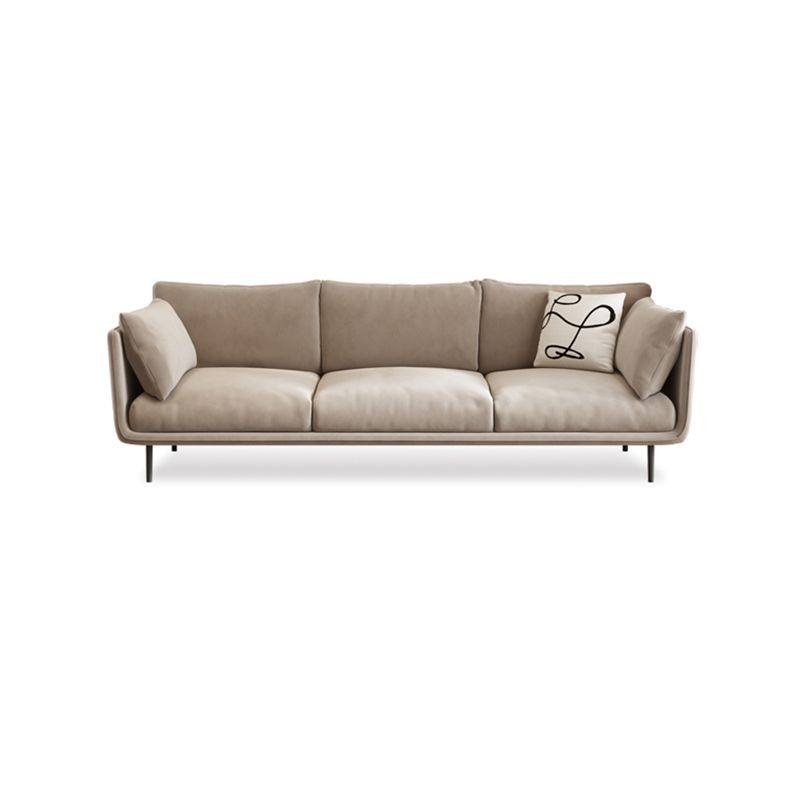 Contemporary Sofa CouchStandard Square Arm Settee Bench with Pillows Clearhalo 'furn' 'furn_sofas' 'Furniture' 'Living Room Furniture' 'Sofa' 'sofas' 1200x1200_410575b8-e364-4a74-86e7-ea258fbc0085