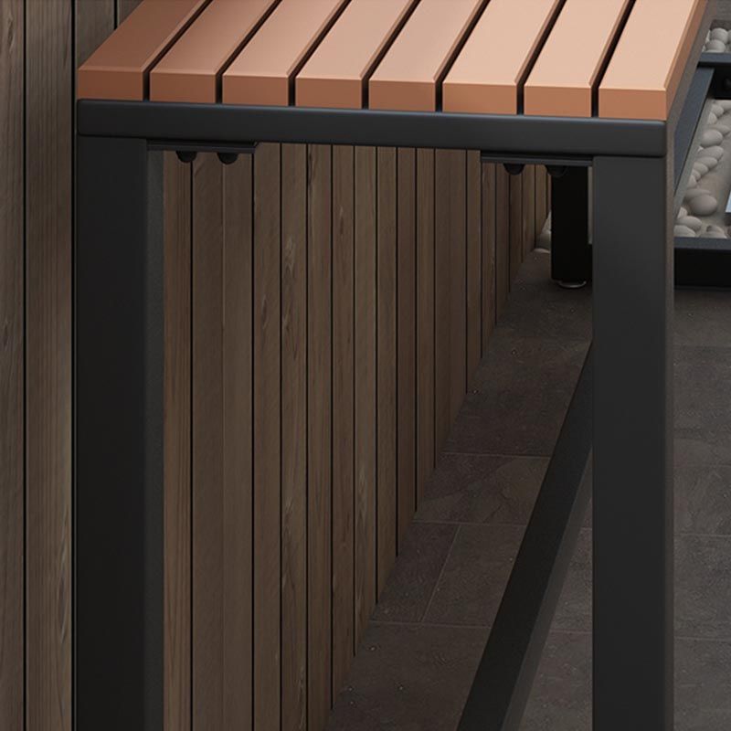 Juego de mesa de bar rectangular de madera, mesa de mostrador industrial de 1/5 piezas con taburetes altos