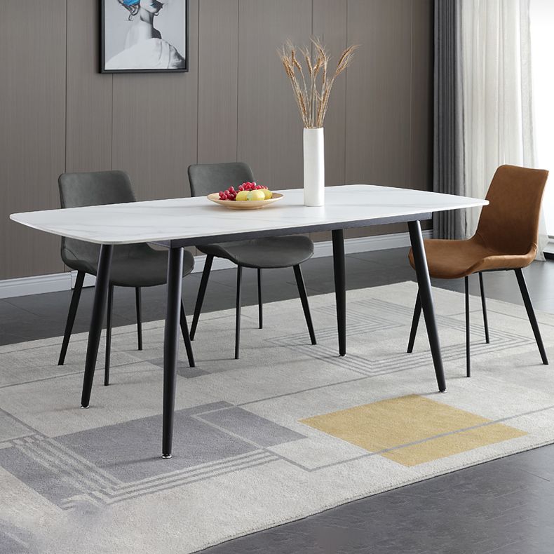 Scandinavian Metal Dining Chairs Dining Room Solid Back Armless Chairs Clearhalo ' kitchen&dining_furn' 'Dining Chairs' 'Dining Tables & Seating' 'dining_chair' 'furn' 'furn_dining_chair' 'Furniture' 'furniture_dining_chair' 'Kitchen & Dining Furniture' 'kitchen' 1200x1200_4106b147-2617-4d35-a18b-2f48ba968616