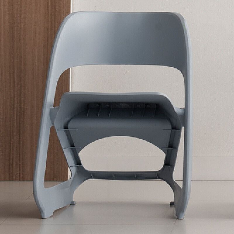Open Back Dining Side Chair Contemporary Plastic Armless Chair Clearhalo 'Dining Chairs' 'Dining Tables & Seating' 'dining_chair' 'furn' 'furn_dining_chair' 'Furniture' 'Kitchen & Dining Furniture' 1200x1200_41090377-54a0-47ec-b623-e5247572cae7