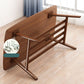 Salontafel met 4 poten, houten rechthoek, 1 salontafel met opbergplank