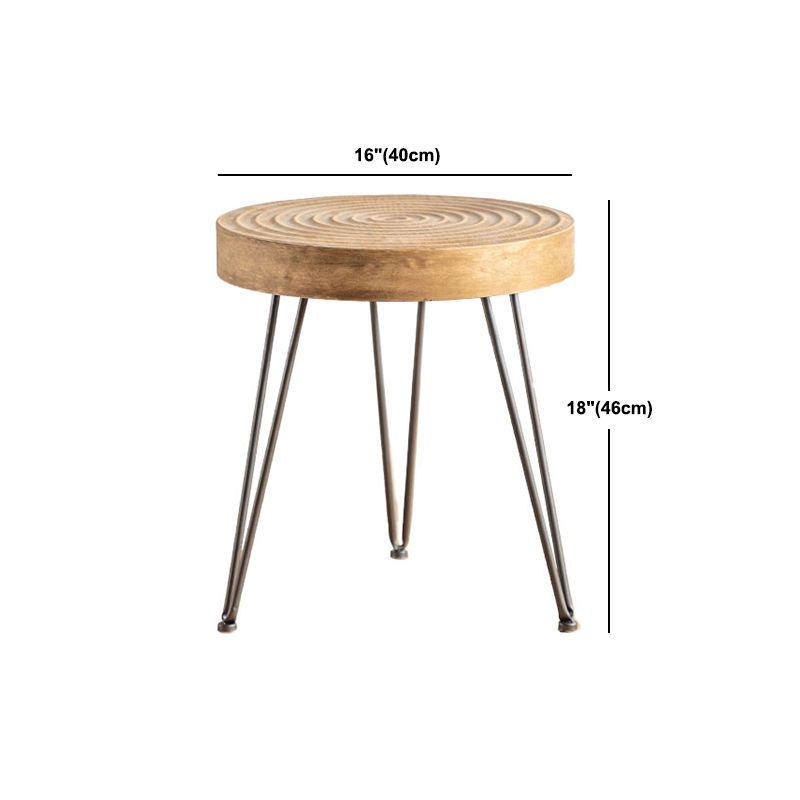Mesa de centro de madera envejecida de madera clara del país francés para la sala de estar