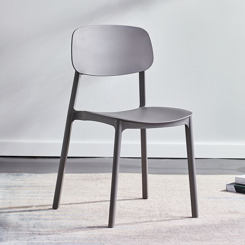 Scandinavian Conference Room Stacking Side Chair Matte Finish Plastic Dining Chair Clearhalo 'Dining Chairs' 'Dining Tables & Seating' 'dining_chair' 'furn' 'furn_dining_chair' 'Furniture' 'Kitchen & Dining Furniture' 1200x1200_410986af-aef6-44e5-9edc-40aab6652eb3