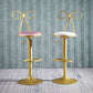 Glam Style Armless Counter Stool Upholstered Adjustable Height Bar Stool Clearhalo 'Bar Furniture' 'Bar Stools' 'bar_stools' 'furn' 'furn_bar_stools' 'Furniture' 'Kitchen & Dining Furniture' 1200x1200_410bdc02-701d-4082-aef7-80a157a82954