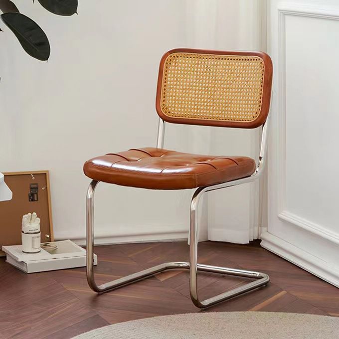 Chaise de bureau à dossier bas de chaise latérale contemporaine sans détresse