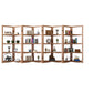 Open Back Folding Bookshelf Wood Contemporary Bookcase for Home Clearhalo 'Bookcases' 'furn' 'furn_bookcases' 'Furniture' 'Office Furniture' 1200x1200_410d2974-9097-44f1-8467-7f4225ecaee6