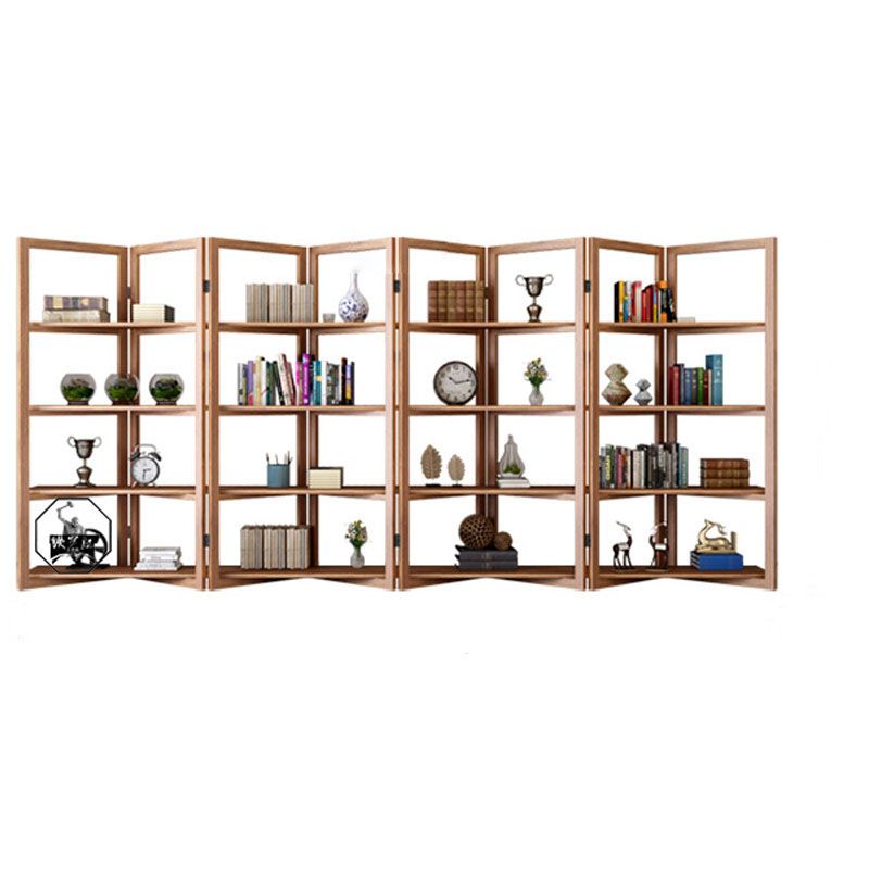 Open Back Folding Bookshelf Wood Contemporary Bookcase for Home Clearhalo 'Bookcases' 'furn' 'furn_bookcases' 'Furniture' 'Office Furniture' 1200x1200_410d2974-9097-44f1-8467-7f4225ecaee6