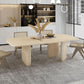 Pine Solid Wood Table Modern Rectangle Dining Table with 3 Legs for Restaurant Clearhalo ' dining_table' 'Dining Tables & Seating' 'Dining Tables' 'furn' 'furn_dining_table' 'Furniture' 'furniture_dining_table' 'Kitchen & Dining Furniture' 'kitchen&dining_furn' 'kitchen' 'kitchen_dining_table' 1200x1200_410e3c93-9915-4608-80e2-25d7c3f92007