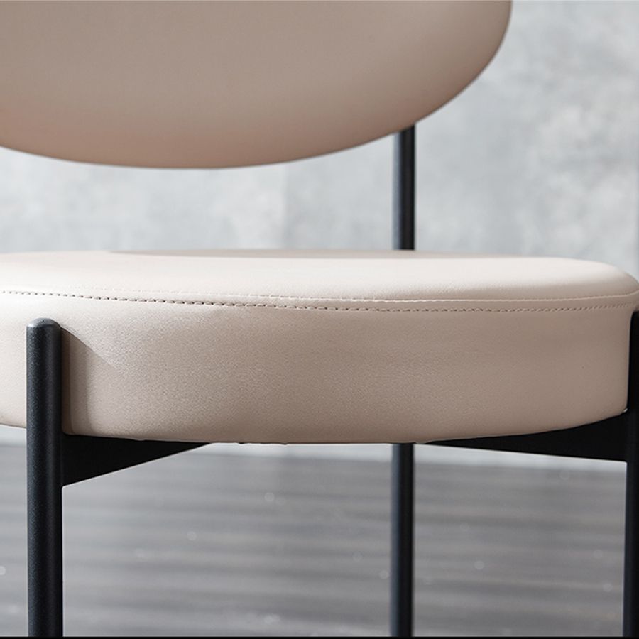 Industriële armloze eetkamerstoelen Open achterstoel