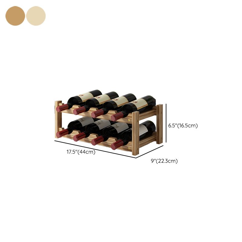 Modern Countertop Wine Bottle Holder Pine Bottle Wine Rack with Shelf Clearhalo 'furn' 'furn_wine_racks' 'Furniture' 'Kitchen & Dining Furniture' 'Wine Racks' 'wine_racks' 1200x1200_410f7e58-9916-458f-a15b-c5038b2f73b4