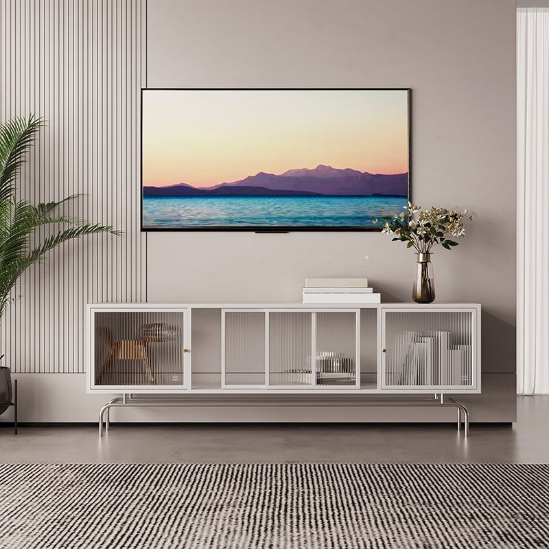 Industrial Home TV Cabinet Metal Enclosed TV Storage with Metal Legs Clearhalo 'furn' 'furn_tv_stands_entertainment_centers' 'Furniture' 'Living Room Furniture' 'TV Stands & Entertainment Centers' 'TV Stands & Media Storage Furniture' 'tv_stands_entertainment_centers' 1200x1200_41116c0d-9c15-48f9-b27c-f9cf45b7e833