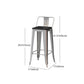 Industrial Silver Counter Stools Iron Wooden Bar Stools with Square Seat Clearhalo 'Bar Furniture' 'Bar Stools' 'bar_stools' 'furn' 'furn_bar_stools' 'furniture_bar_stools' 'Kitchen & Dining Furniture' 'kitchen&dining_furn' 'kitchen' 'kitchen_furn' Furniture' 1200x1200_41134162-dfa3-4a0b-8404-38cab334a455